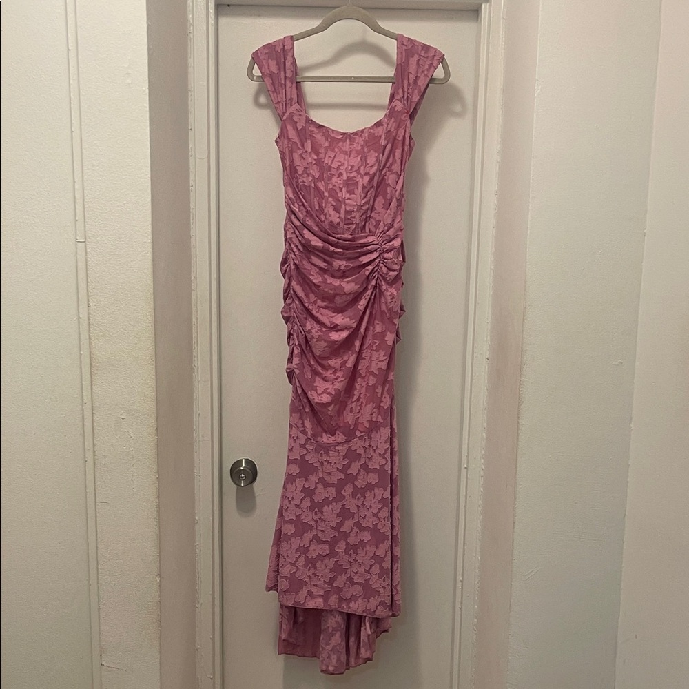 Elegant Pink Floral Dress